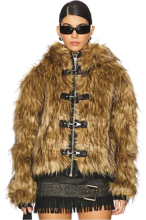 Jaded London Mendoza Faux Fur Jacket in . Size M, S.