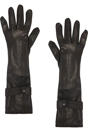 Manokhi Medium Length Leather Gloves in . Size 7.5.