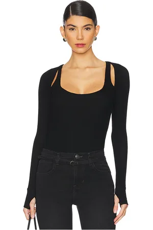 Michael Lauren Stanfield Long Sleeve Fitted Scoop Neck With Cutouts in . Size M, S, XL, XS.