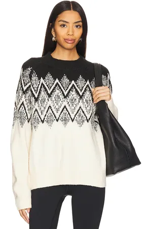 Varley Siren Relaxed Jacquard Sweater in . Size M, S, XL, XS.