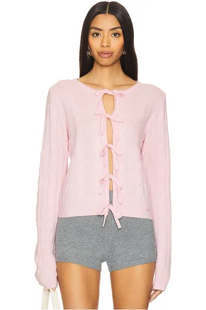 Ganni Cashmere Mix Tie String Cardigan in . Size XS.