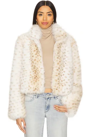 Generation Love Georgina Leopard Faux Fur Jacket in . Size M, S, XXS.