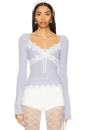 For Love & Lemons Rosaleen Top in . Size M, S.