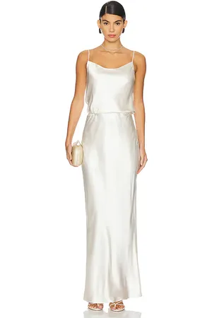 EAVES Yarden Silk Maxi Dress in . Size M, S, XS.