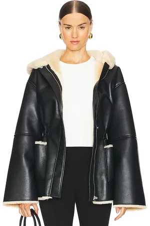 EAVES Santiago Faux Leather Coat in . Size M, S, XL.