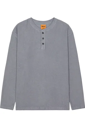 Rhythm Vintage Terry Long Sleeve Henley in . Size M, S, XL/1X.