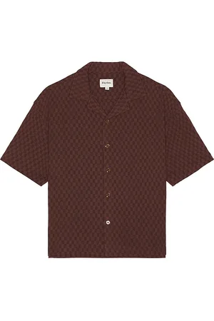 Rhythm Relaxed Texture Short Sleeve Shirt in . Size S.