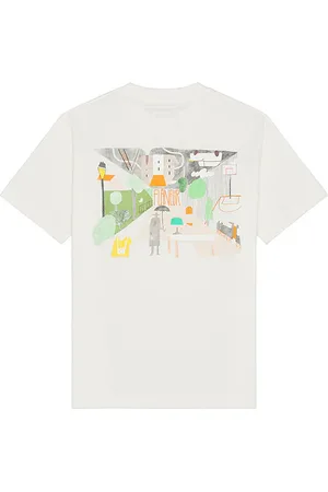 FLÂNEUR Upside Down T-Shirt in . Size M, S, XL/1X.