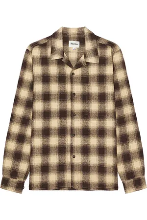 Rhythm Plaid Long Sleeve Flannel Shirt in . Size S.