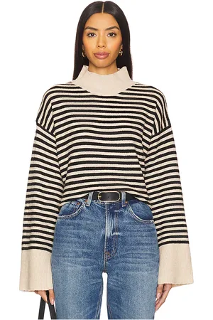Sanctuary Chalet Stripe Sweater in Black,White. Size S, XS.