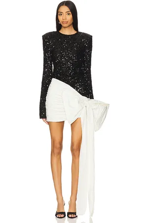 ROTATE Sequins Bow Mini Dress in . Size 34.