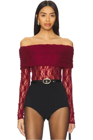 ROTATE Lace Long Sleeve Top in . Size 34.