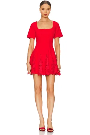 Milly Joy Square Neck Mini Godet Dress in . Size 4.