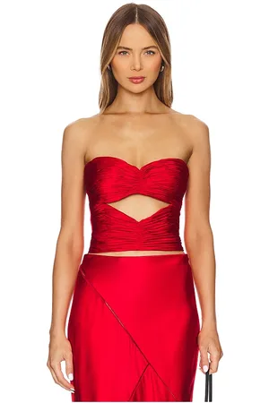 Alejandra Alonso Rojas Cut Out Bustier Top in . Size 10, 4, 6, 8.