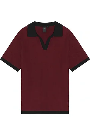 FORMER Perception Open Collar Polo in . Size M, S.