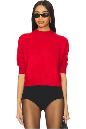 AUTUMN CASHMERE Brushed Elbow Sleeve Boxy Crew in . Size M, S, XS.