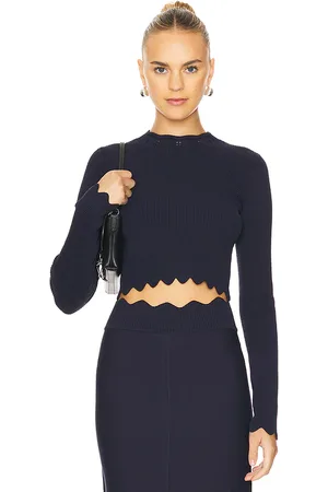 CLEA Blanca Scalloped Knit Top in . Size XS.