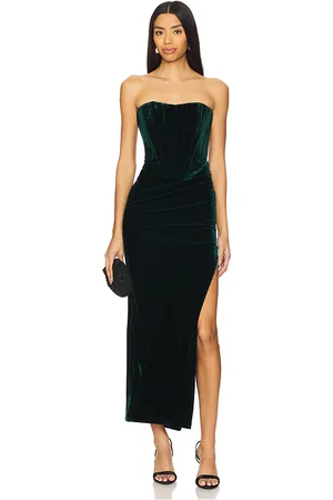 Bardot Everlasting Velour Midi Dress in . Size 12, 2, 6.