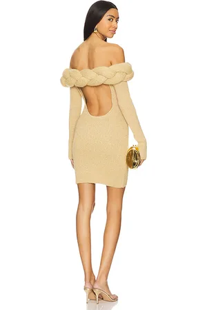 Vaillant Oversized Braid Knitted Mini Dress in . Size 38, 40.