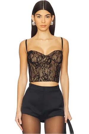 GOOD AMERICAN Lace Bustier in . Size M, S, XL/1X, XS, XXXXL/4X.