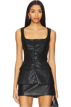 Lovers And Friends Kara Faux Leather Top in . Size S, XS.