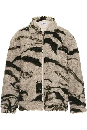 Obey Mushroom Sherpa Jacket in . Size S.