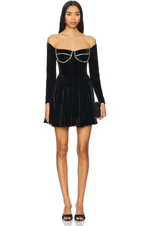 Bardot Emlyn Velour Mini Dress in . Size 12, 2, 4, 6, 8.