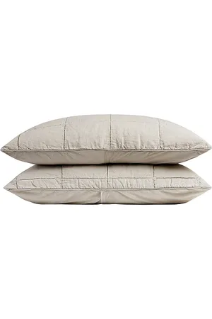 Parachute Linen Box Quilted Sham Set in . Size .