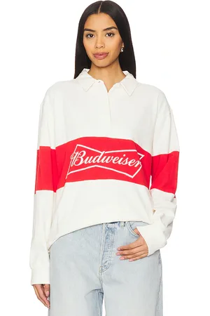 Junk Food Budweiser Rugby Long Sleeve Shirt in . Size S, XL, XS.