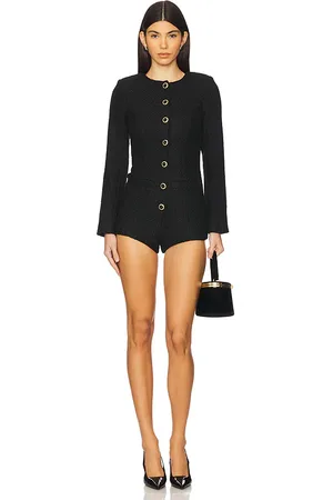 MAJORELLE Olivia Tweed Romper in . Size M, S, XS, XXS.
