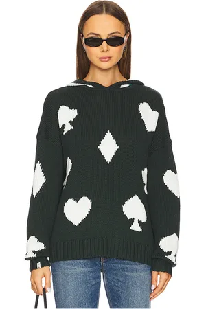The Upside Ace Of Hearts Abbey Knit Hoodie in . Size M, S, XS.