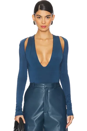 LAPOINTE V Neck Bodysuit in . Size S, XS.