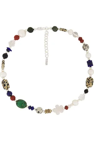 Eliou August Necklace in Red,Blue.