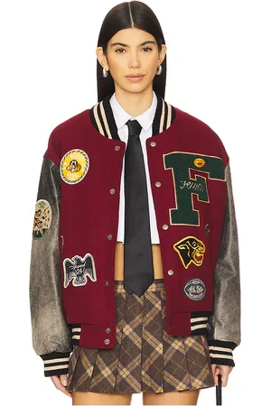 Found Crimson Letterman Jacket in . Size S, XS.