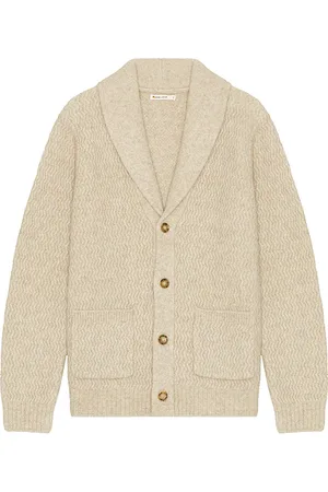 Marine Yak Sweater Cardigan in . Size M, S, XL/1X.