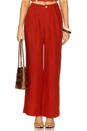 ONIA Air Linen Pleated Trouser in . Size 2, 4.