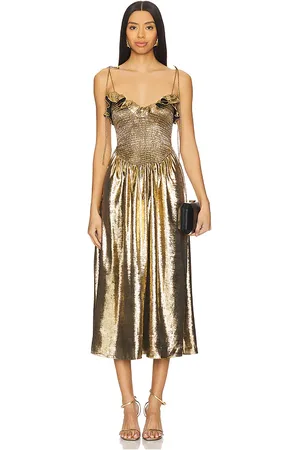 For Love & Lemons Bethany Midi Dress in . Size S, XS.