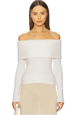 ENZA COSTA Off Shoulder Sweater in . Size M, S, XL, XS.
