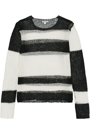 Jaded London Color Bloke Stripe Open Knit Sweater in . Size M, S, XL.