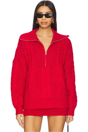 For Love & Lemons Drina Henley Knit Sweater in . Size M, S, XL, XS.