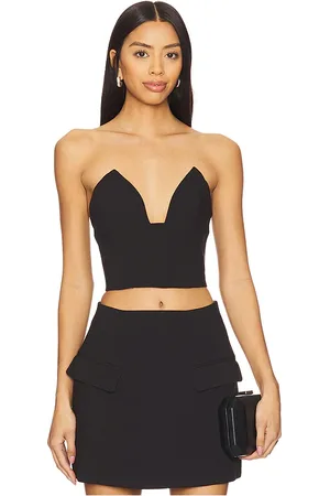 Bardot Delphi Strapless Crop Top in . Size 12, 4, 6, 8.