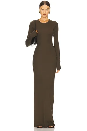 ÉTERNE Long Sleeve Turtleneck Maxi Dress in . Size M, S, XL, XS.