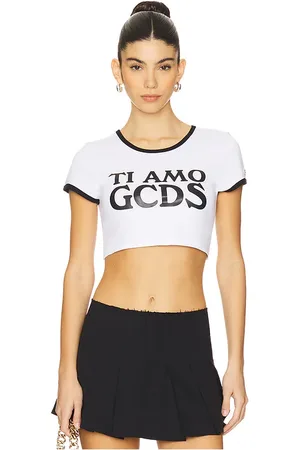 GCDS Ti Amo Crop T-shirt in . Size M, S, XS.