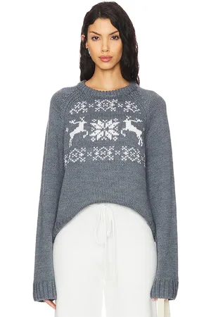Lovers And Friends Leo Fairisle Sweater in Grey,White. Size M, S, XS.