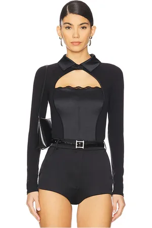 FLEUR DU MAL Long Sleeve Bodysuit in . Size M, S, XS.