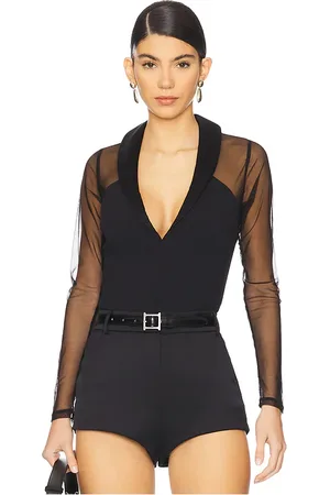 FLEUR DU MAL Tuxedo Bodysuit in . Size M.