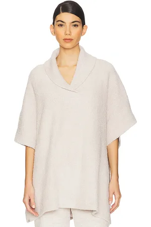 Barefoot Dreams CozyChic Shawl Collar Poncho in .