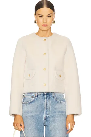 LOVESHACKFANCY Popelka Faux Fur Jacket in . Size M, XL.
