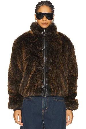 Jaded London Mendoza Faux Fur Jacket in . Size M, S.