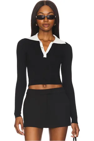 ALL THE WAYS Helena Polo Sweater in . Size M, S, XS.